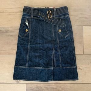Burberry London Denim Skirt